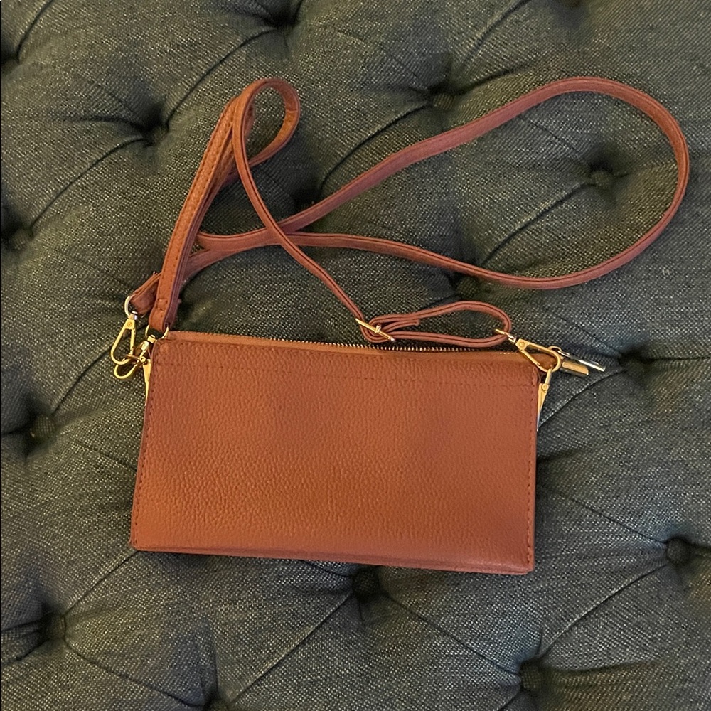 Elegant Rose Colored Crossbody Bag